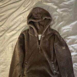 Abercrombie Kids Brown Zip-Up Fleece Sweater